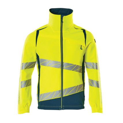 ACCELERATE SAFE JACKET HI-VIS YELLOW/DARKPETROLEUM (XL)