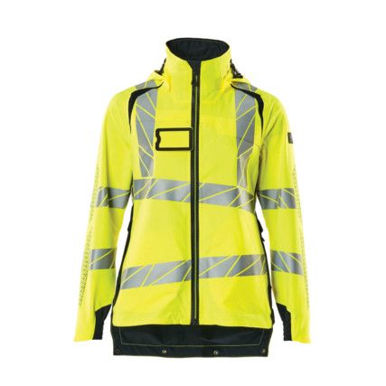 ACCELERATE SAFE OUTER SHELL JACKET HI-VISYELLOW/DARK NAVY (M)