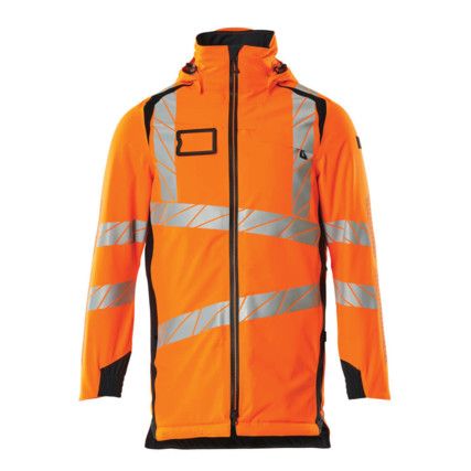 ACCELERATE SAFE PARKA JACKET HI-VIS ORANGE/DARKNAVY (XS)