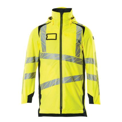 ACCELERATE SAFE PARKA JACKET HI-VIS YELLOW/DARKNAVY (XS)