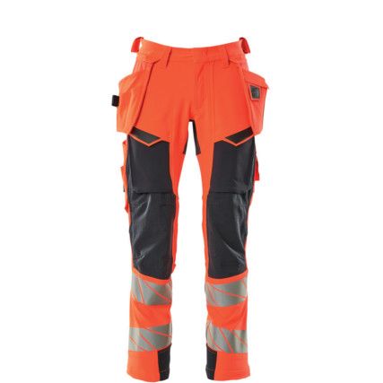 ACCELERATE SAFE TROUSERS WITH HOLSTER POCKETSHI-VIS RED/DARK NAVY (L30W30.5)