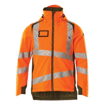 ACCELERATE SAFE WINTER JACKET HI-VIS ORANGE/MOSSGREEN (S)