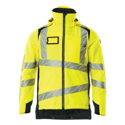 ACCELERATE SAFE WINTER JACKET HI-VIS YELLOW/DARKNAVY (S)