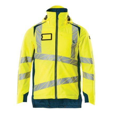 ACCELERATE SAFE WINTER JACKET HI-VIS YELLOW/DARKPETROLEUM (XL)