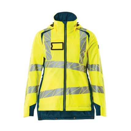 ACCELERATE SAFE WINTER JACKET HI-VIS YELLOW/DARKPETROLEUM (XS)