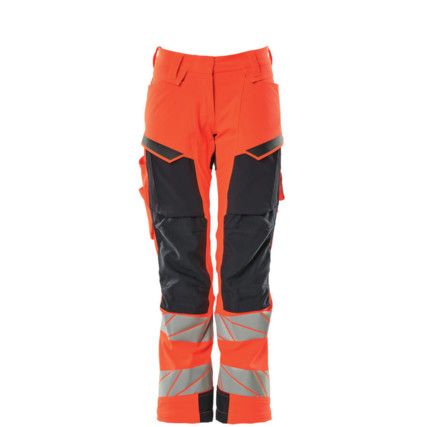 ACCELERATE SAFE TROUSERS WITH KNEEPAD POCKETSHI-VIS RED/DARK NAVY (L30W29)