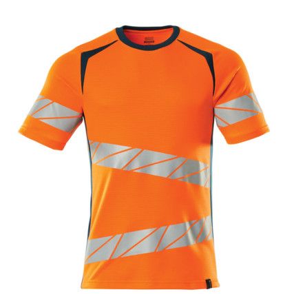 ACCELERATE SAFE T-SHIRT HI-VIS ORANGE/DARKPETROLEUM (2XL(1 PCS.))