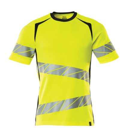 ACCELERATE SAFE T-SHIRT HI-VIS YELLOW/DARK NAVY(2XL(1 PCS.))