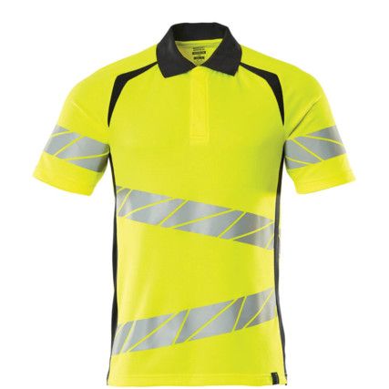 ACCELERATE SAFE POLO SHIRT HI-VIS YELLOW/DARKNAVY (2XL(1 PCS.))