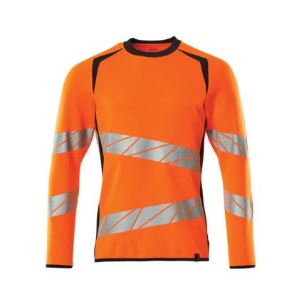 ACCELERATE SAFE SWEATSHIRT HI-VIS ORANGE/DARKNAVY (2XL(1 PCS.))