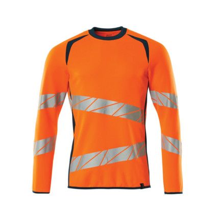 ACCELERATE SAFE SWEATSHIRT HI-VIS ORANGE/DARKPETROLEUM (2XL(1 PCS.))