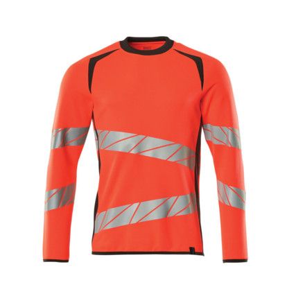 ACCELERATE SAFE SWEATSHIRT HI-VIS RED/DARKANTHRACITE (2XL(1 PCS.))