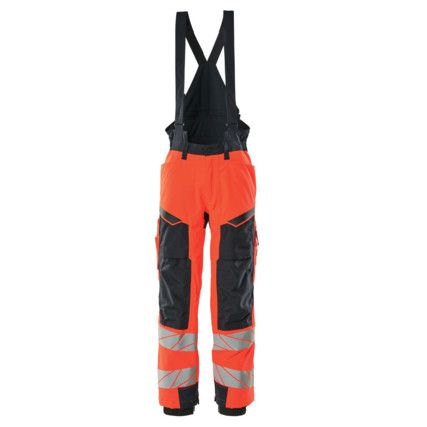 ACCELERATE SAFE WINTER TROUSERS HI-VIS RED/DARKNAVY (S)