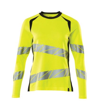 ACCELERATE SAFE T-SHIRT, LONG-SLEEVED HI-VISYELLOW/BLACK (2XL(1 PCS.))