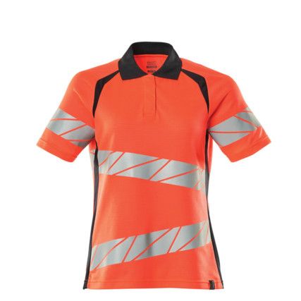 ACCELERATE SAFE POLO SHIRT HI-VIS RED/DARK NAVY(2XL(1 PCS.))