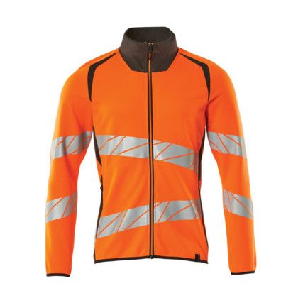 ACCELERATE SAFE SWEATSHIRT WITH ZIPPER HI-VISORANGE/DARK ANTHRACITE (XS)