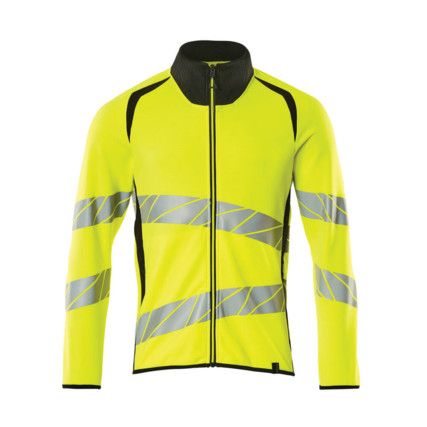 ACCELERATE SAFE SWEATSHIRT WITH ZIPPER HI-VISYELLOW/BLACK (S)