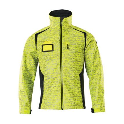 ACCELERATE SAFE SOFTSHELL JACKET HI-VISYELLOW/DARK NAVY (S)