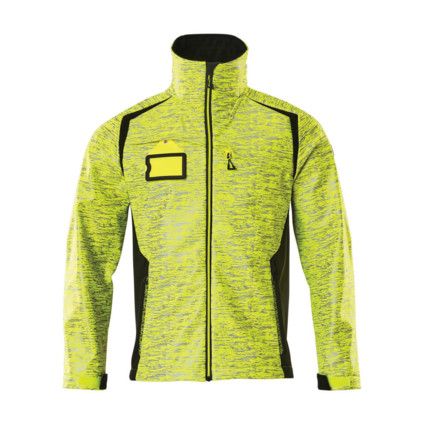 ACCELERATE SAFE SOFTSHELL JACKET HI-VISYELLOW/BLACK (S)