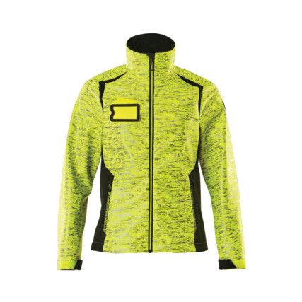 ACCELERATE SAFE SOFTSHELL JACKET HI-VISYELLOW/BLACK (XS)