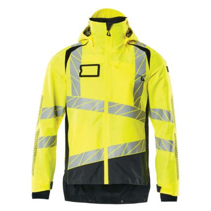 ACCELERATE SAFE OUTER SHELL JACKET HI-VISYELLOW/DARK NAVY (M)