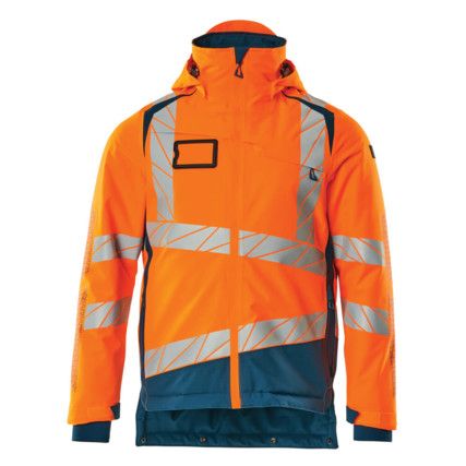 ACCELERATE SAFE WINTER JACKET HI-VIS ORANGE/DARKPETROLEUM (S)