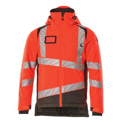 ACCELERATE SAFE WINTER JACKET HI-VIS RED/DARKANTHRACITE (S)