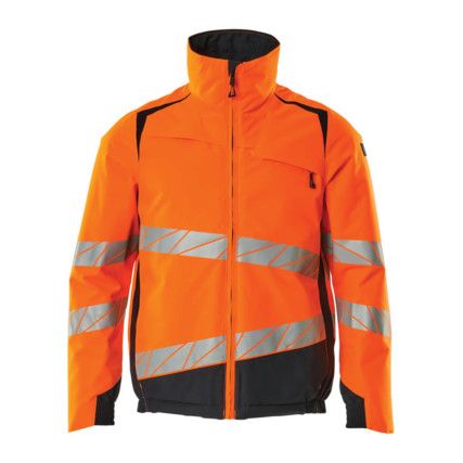 ACCELERATE SAFE WINTER JACKET HI-VIS ORANGE/DARKNAVY (XS)