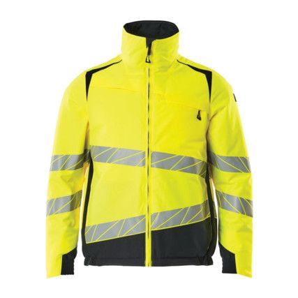 ACCELERATE SAFE WINTER JACKET HI-VIS YELLOW/DARKNAVY (XS)