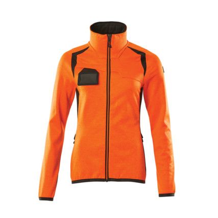 ACCELERATE SAFE FLEECE JUMPER WITH ZIPPER HI-VISORANGE/DARK ANTHRACITE (XS)