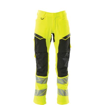 ACCELERATE SAFE TROUSERS WITH KNEEPAD POCKETSHI-VIS YELLOW/BLACK (L30W30.5)