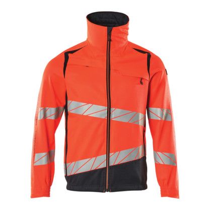 ACCELERATE SAFE JACKET HI-VIS RED/DARK NAVY (S)