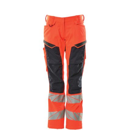 ACCELERATE SAFE TROUSERS WITH KNEEPAD POCKETSHI-VIS RED/DARK NAVY (L30W29)