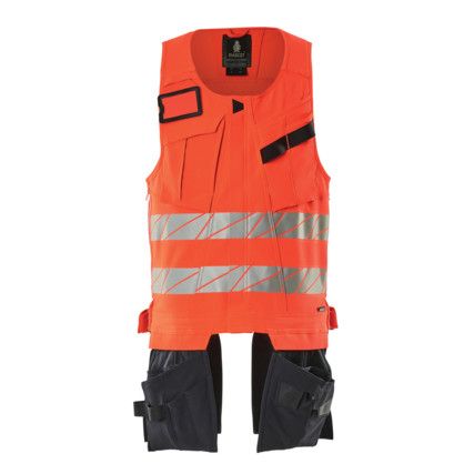 ACCELERATE SAFE TOOL VEST HI-VIS RED/DARK NAVY(S)