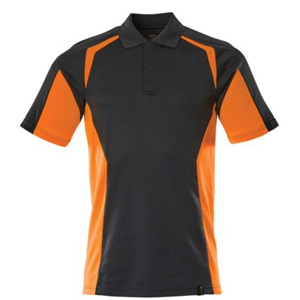 ACCELERATE SAFE POLO SHIRT DARK NAVY/HI-VISORANGE (XS)