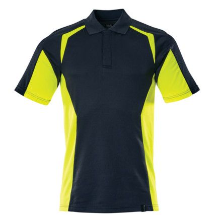 ACCELERATE SAFE POLO SHIRT DARK NAVY/HI-VISYELLOW (XS)