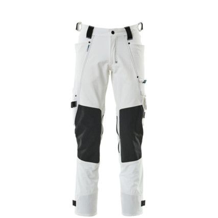 TROUSERS WITH KNEEPAD POCKETS WHITE (L30W27)