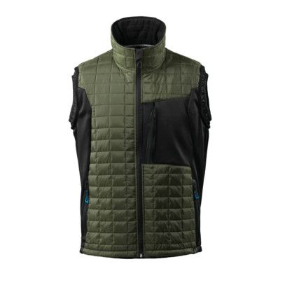 THERMAL GILET MOSS GREEN/BLACK(XS)