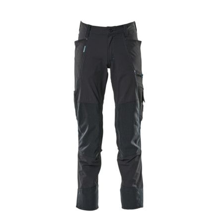 TROUSERS WITH KNEEPAD POCKETS DARK NAVY (L30W27)