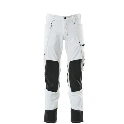 TROUSERS WITH KNEEPAD POCKETS WHITE (L30W27)