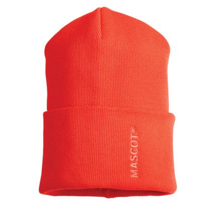 KNITTED HAT HI-VIS RED (ONE)