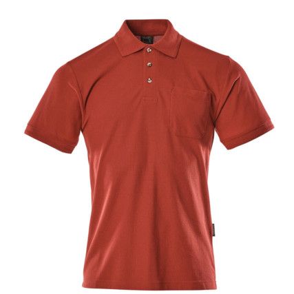 BORNEO POLO SHIRT WITH CHEST POCKET RED (XS)