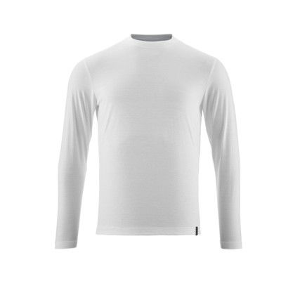 T-SHIRT, LONG-SLEEVED WHITE (5XL(1 PCS.))