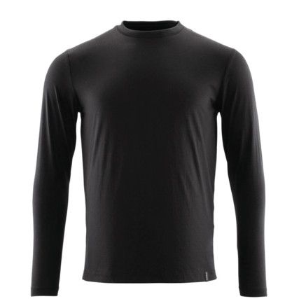 T-SHIRT, LONG-SLEEVED DEEP BLACK (2XL(1 PCS.))