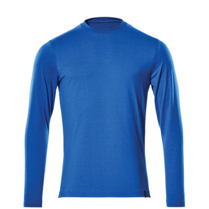 T-SHIRT, LONG-SLEEVED AZURE BLUE (2XL(1 PCS.))