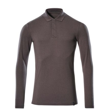 POLO SHIRT, LONG-SLEEVED DARK ANTHRACITE (2XL(1 PCS.))