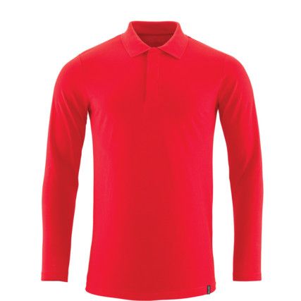 POLO SHIRT, LONG-SLEEVED TRAFFIC RED (2XL(1 PCS.))