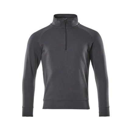 NANTES SWEATSHIRT WITH HALF ZIP DARK NAVY (XS)