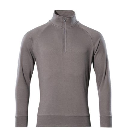 NANTES SWEATSHIRT WITH HALF ZIP ANTHRACITE (XS)