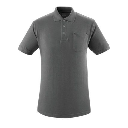 ORGON POLO SHIRT WITH CHEST POCKET DARK ANTHRACITE (S)